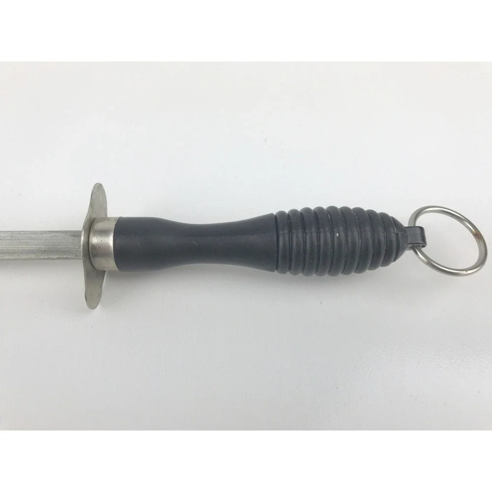 Unbranded Honing Sharpening Steel‎ Rod Knife Sharpener Black Handle Kitchen Tool